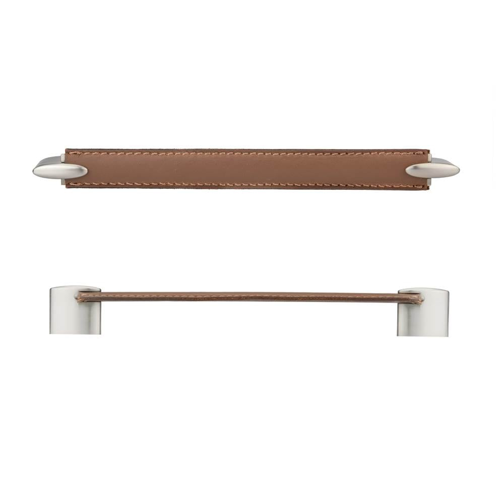 Contemporary Leather and Metal Pull - 745