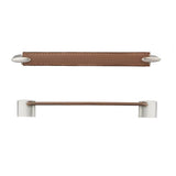 Contemporary Leather and Metal Pull - 745