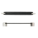 Contemporary Leather and Metal Pull - 745