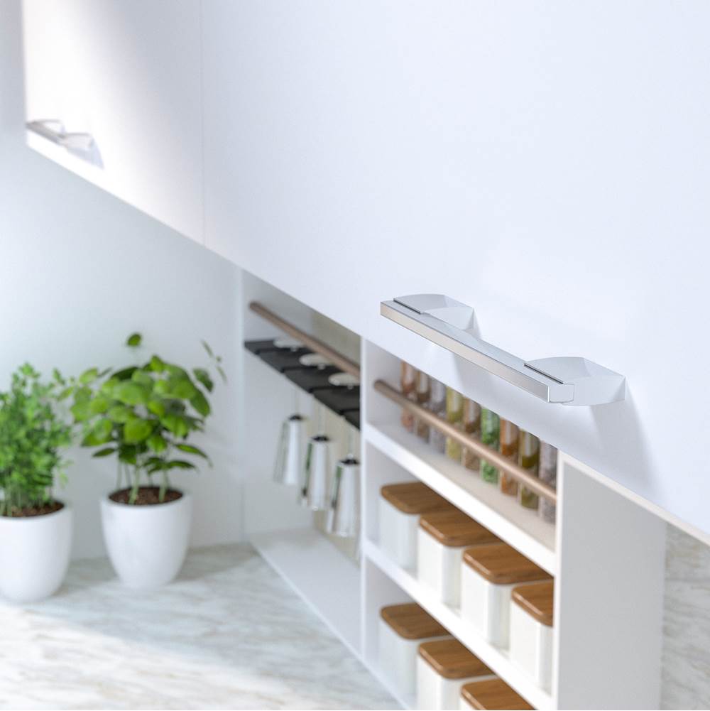 Contemporary Metal Pull - 7990