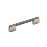 Richelieu America - Contemporary Metal Pull - 7990 - Brushed Black Nickel,Brushed Nickel