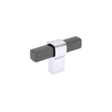 Richelieu America - Contemporary Metal Knob - 8715 - Brushed Black Nickel,Chrome