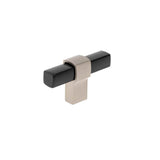 Richelieu America - Contemporary Metal Knob - 8715 - Black,Brushed Nickel