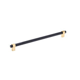 Richelieu America - Contemporary Metal Pull - 8715 - Brushed Brass,Black