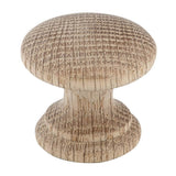 Richelieu America - Eclectic Wood Knob - 0203 - Oak,Unfinished
