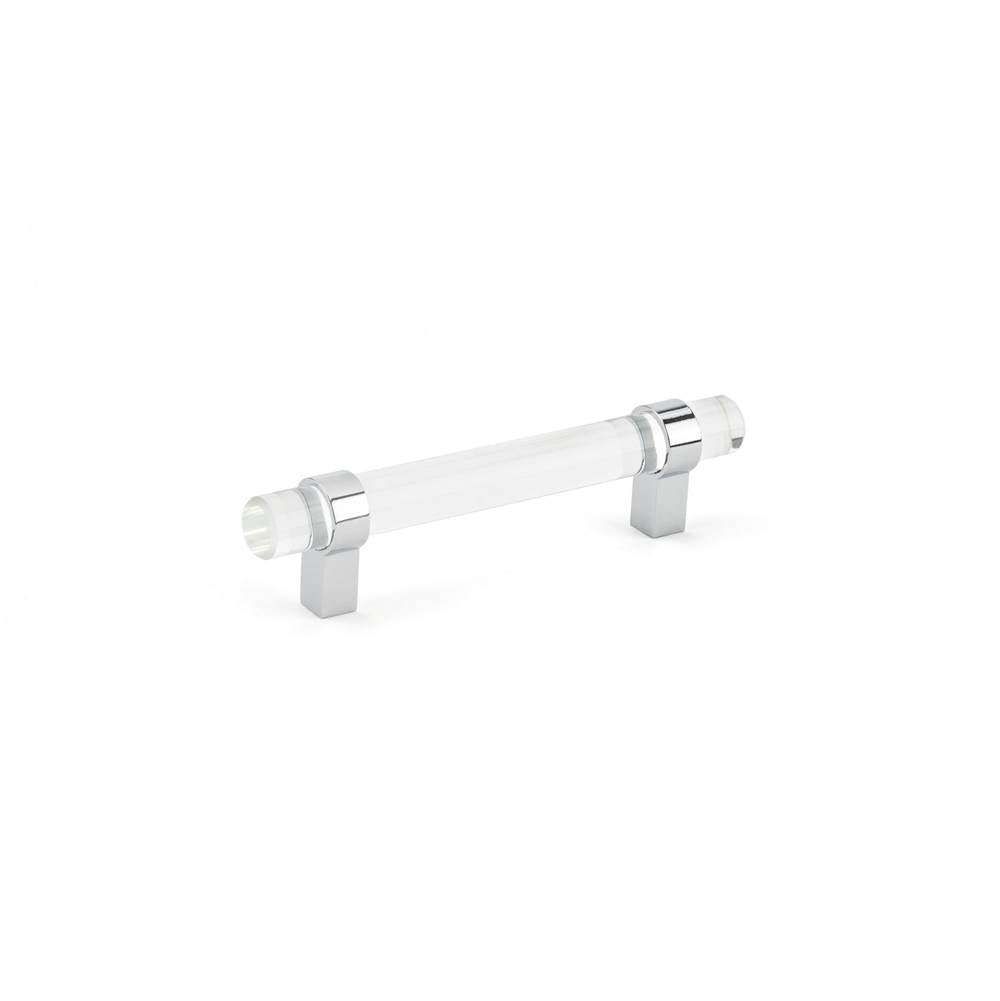 Richelieu America - Contemporary Glass and Metal Pull - 0206 - Clear,Chrome