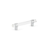 Richelieu America - Contemporary Glass and Metal Pull - 0206 - Clear,Chrome