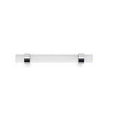 Contemporary Glass and Metal Pull - 0206