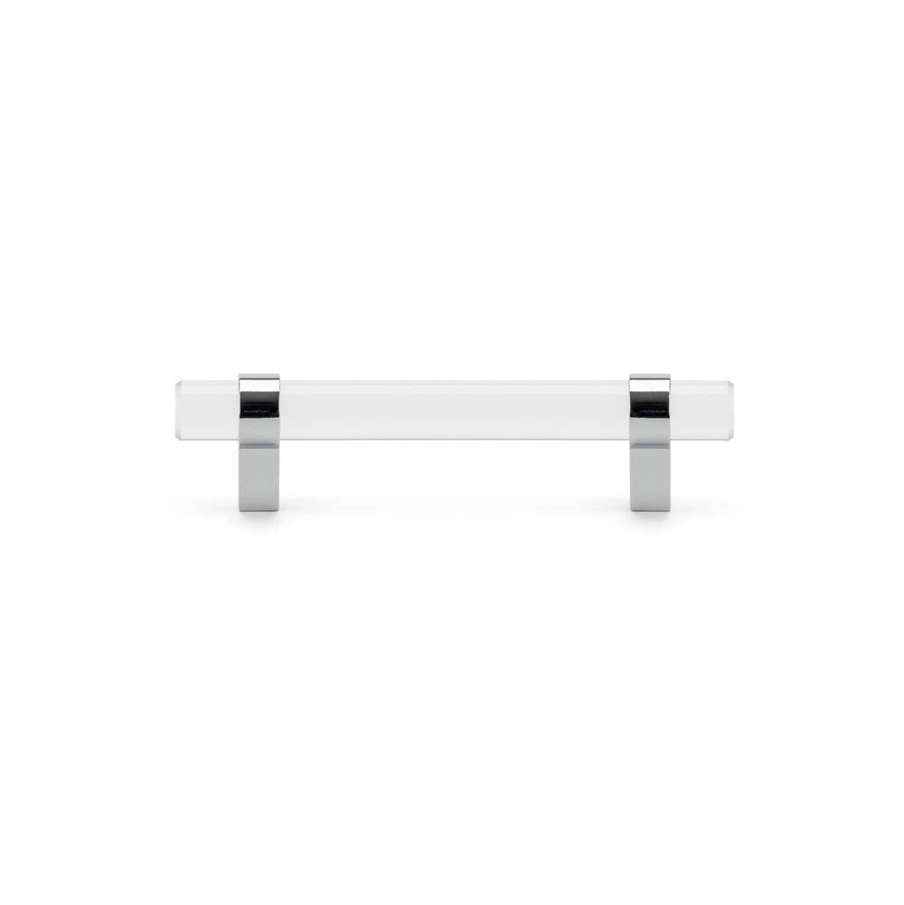 Contemporary Glass and Metal Pull - 0206