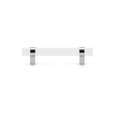 Contemporary Glass and Metal Pull - 0206