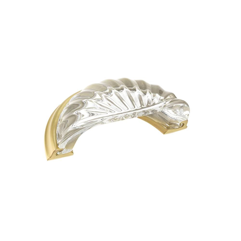 Richelieu America - Eclectic Crystal Pull - 10083 - Clear,Brushed Brass