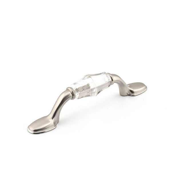 Richelieu America - Eclectic Acrylic and Metal Pull - 1106 - Clear,Brushed Nickel