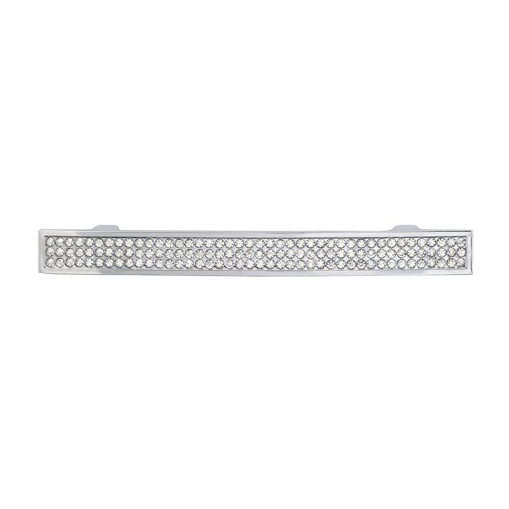 Richelieu America - Contemporary Metal and Crystal Pull - 1234 - Crystal,Chrome