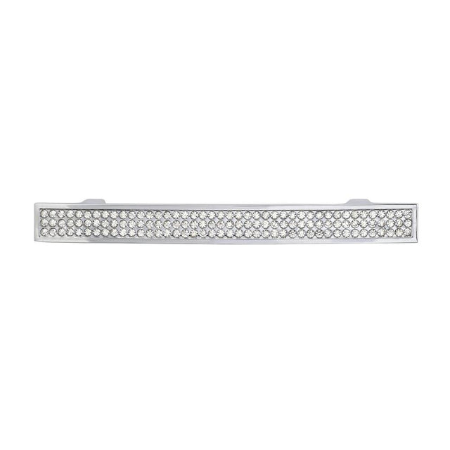 Richelieu America - Contemporary Metal and Crystal Pull - 1234 - Crystal,Chrome