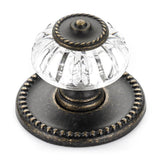 Richelieu America - Eclectic Metal and Acrylic Knob - 1606 - Burnished Brass