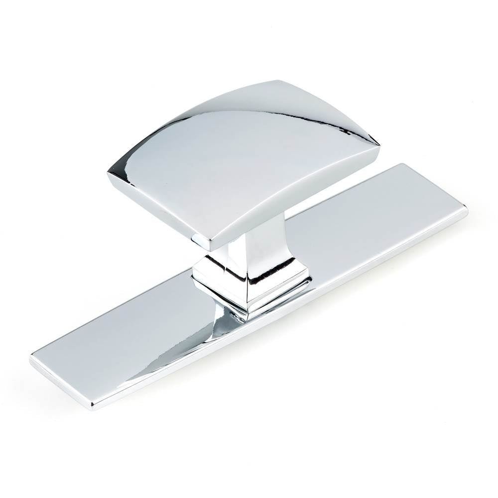 Richelieu America - Transitional Metal Wardrobe Knob and Backplate - 2245 - Chrome