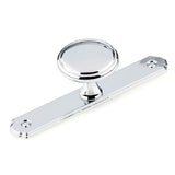 Richelieu America - Transitional Metal Wardrobe Knob and Backplate - Chrome