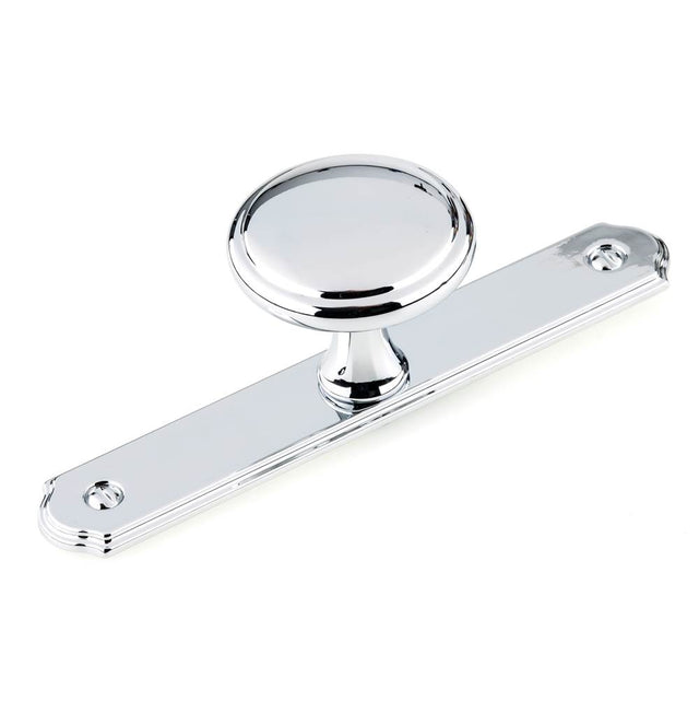 Richelieu America - Transitional Metal Wardrobe Knob and Backplate - Chrome