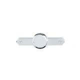 Transitional Metal Wardrobe Knob and Backplate