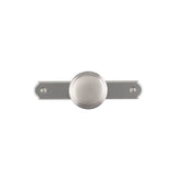 Transitional Metal Wardrobe Knob and Backplate