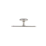 Transitional Metal Wardrobe Knob and Backplate