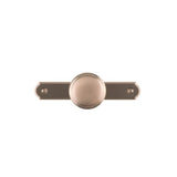 Transitional Metal Wardrobe Knob and Backplate