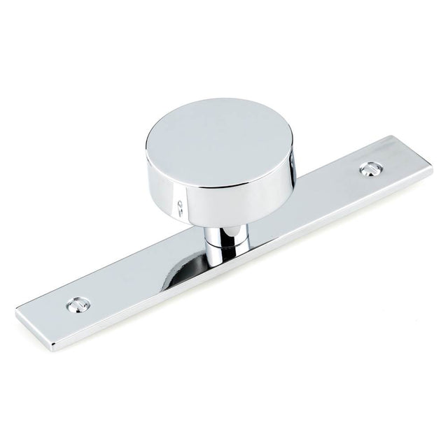 Richelieu America - Contemporary Metal Wardrobe Knob and Backplate - Chrome