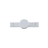 Contemporary Metal Wardrobe Knob and Backplate