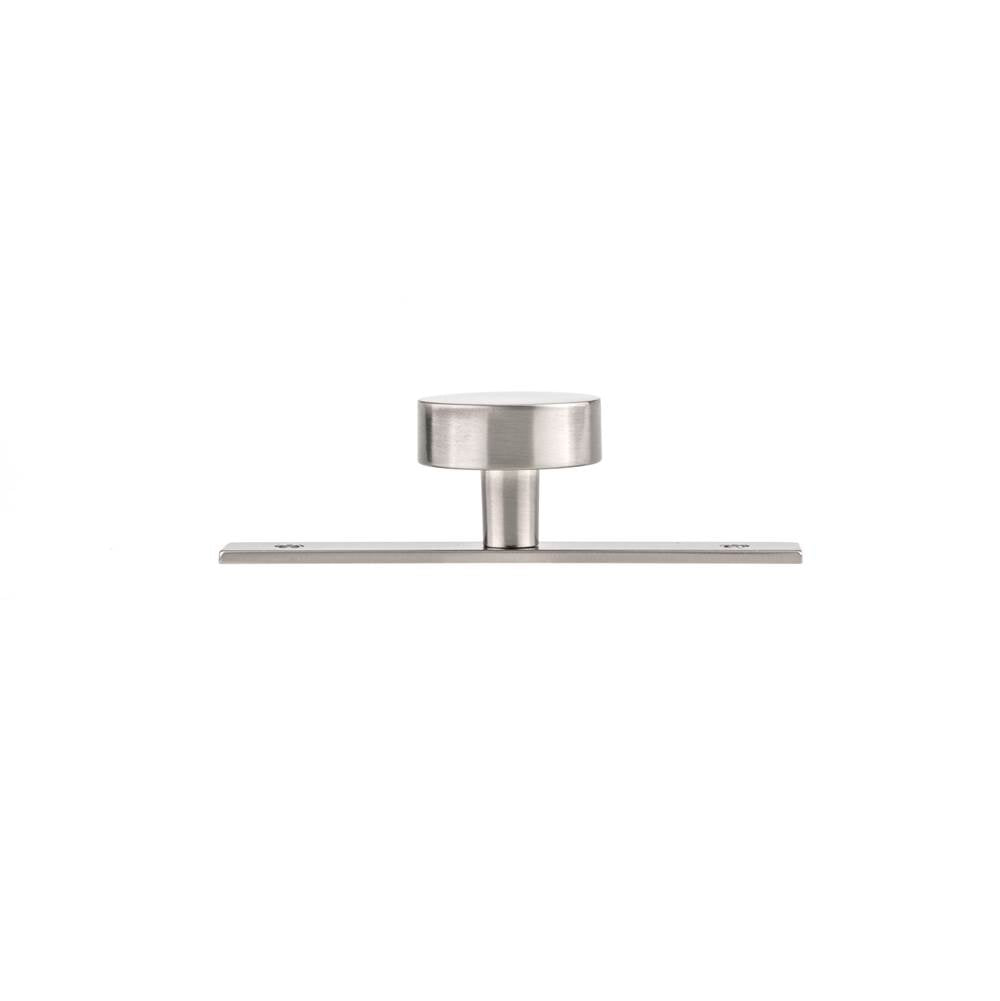 Contemporary Metal Wardrobe Knob and Backplate
