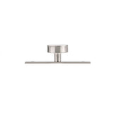 Contemporary Metal Wardrobe Knob and Backplate