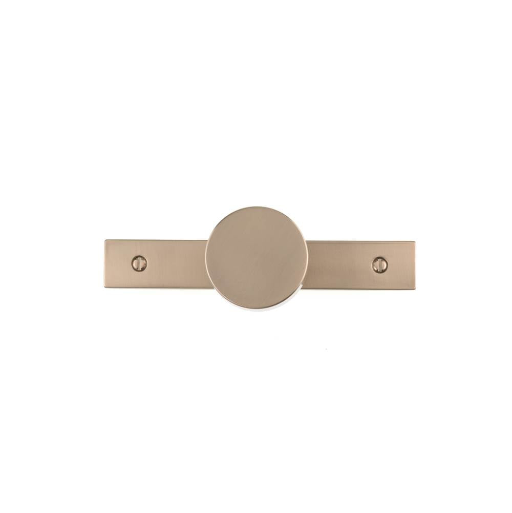 Contemporary Metal Wardrobe Knob and Backplate