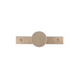 Contemporary Metal Wardrobe Knob and Backplate