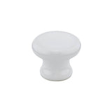 Richelieu America - Contemporary Ceramic Knob - 235 - White