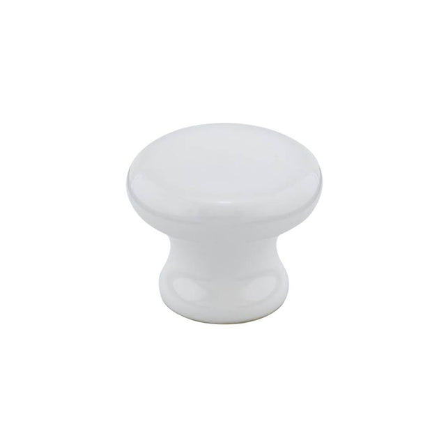 Richelieu America - Contemporary Ceramic Knob - 235 - White