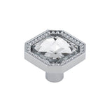 Richelieu America - Contemporary Metal and Crystal Knob - 2626 - Crystal,Chrome