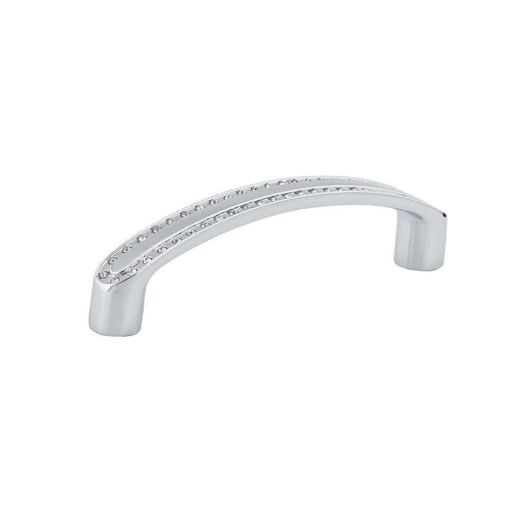 Richelieu America - Contemporary Crystal and Metal Pull - 2727 - Crystal,Chrome