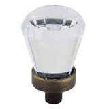 Richelieu America - Traditional Swarovski Crystal and Metal Knob - 276B - Clear,Antique English