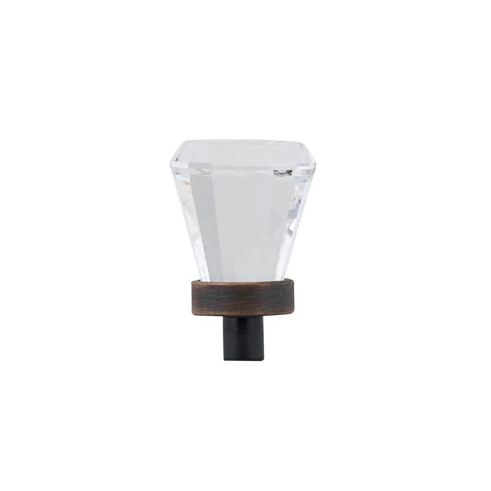 Traditional Swarovski Crystal and Metal Knob - 276B