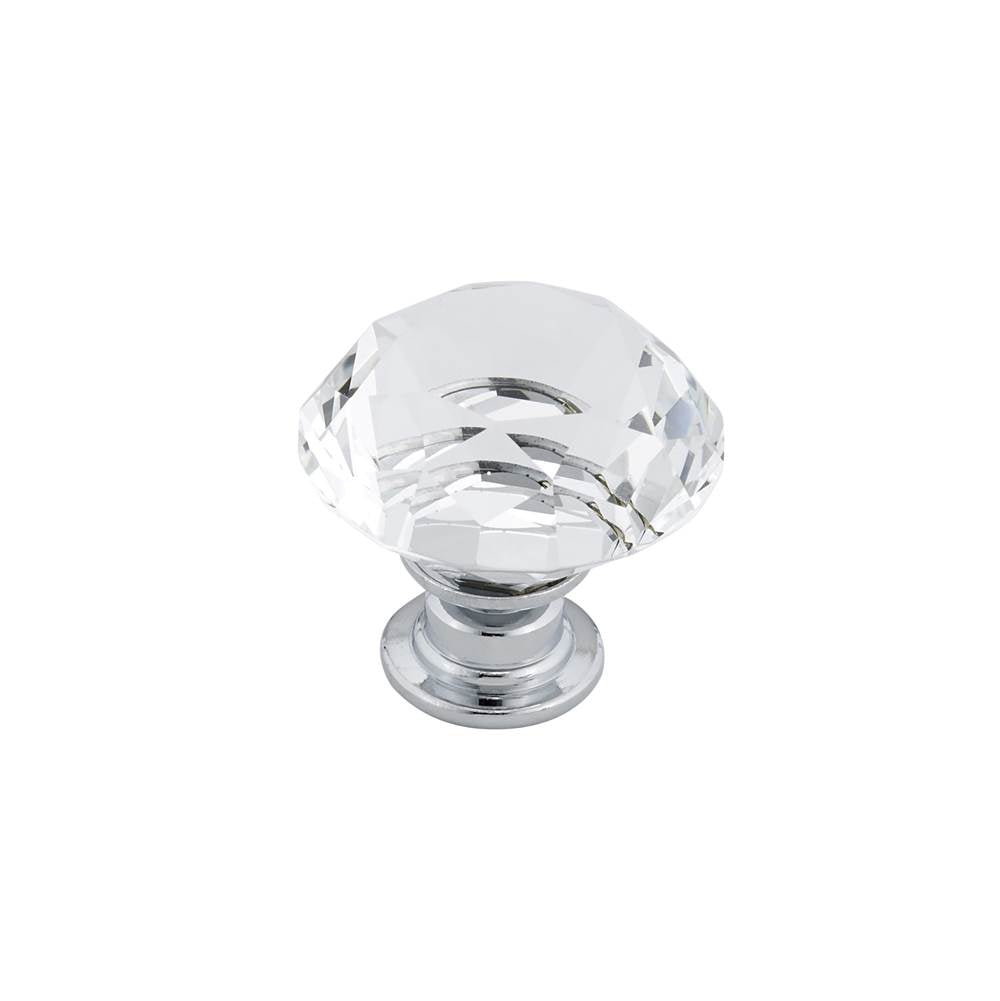 Richelieu America - Contemporary Crystal Knob - 2828 - Clear,Chrome
