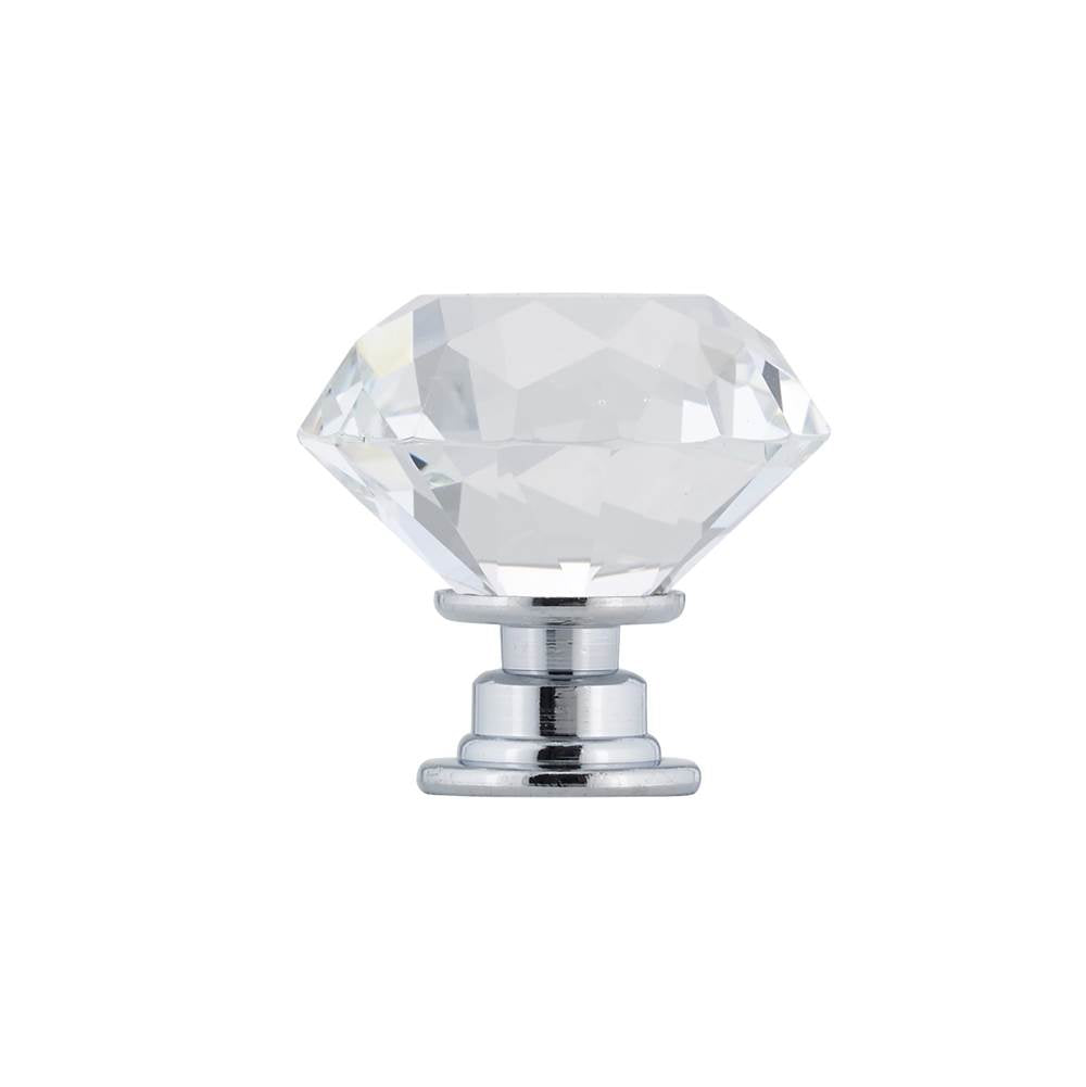 Contemporary Crystal Knob - 2828