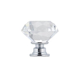 Contemporary Crystal Knob - 2828