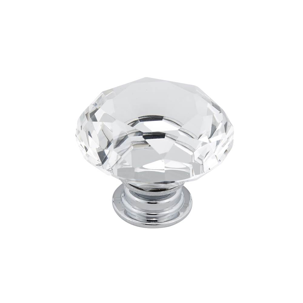 Richelieu America - Contemporary Crystal Knob - 2828 - Clear,Chrome