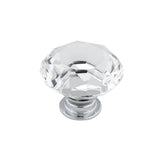 Richelieu America - Contemporary Crystal Knob - 2828 - Clear,Chrome
