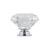 Contemporary Crystal Knob - 2828