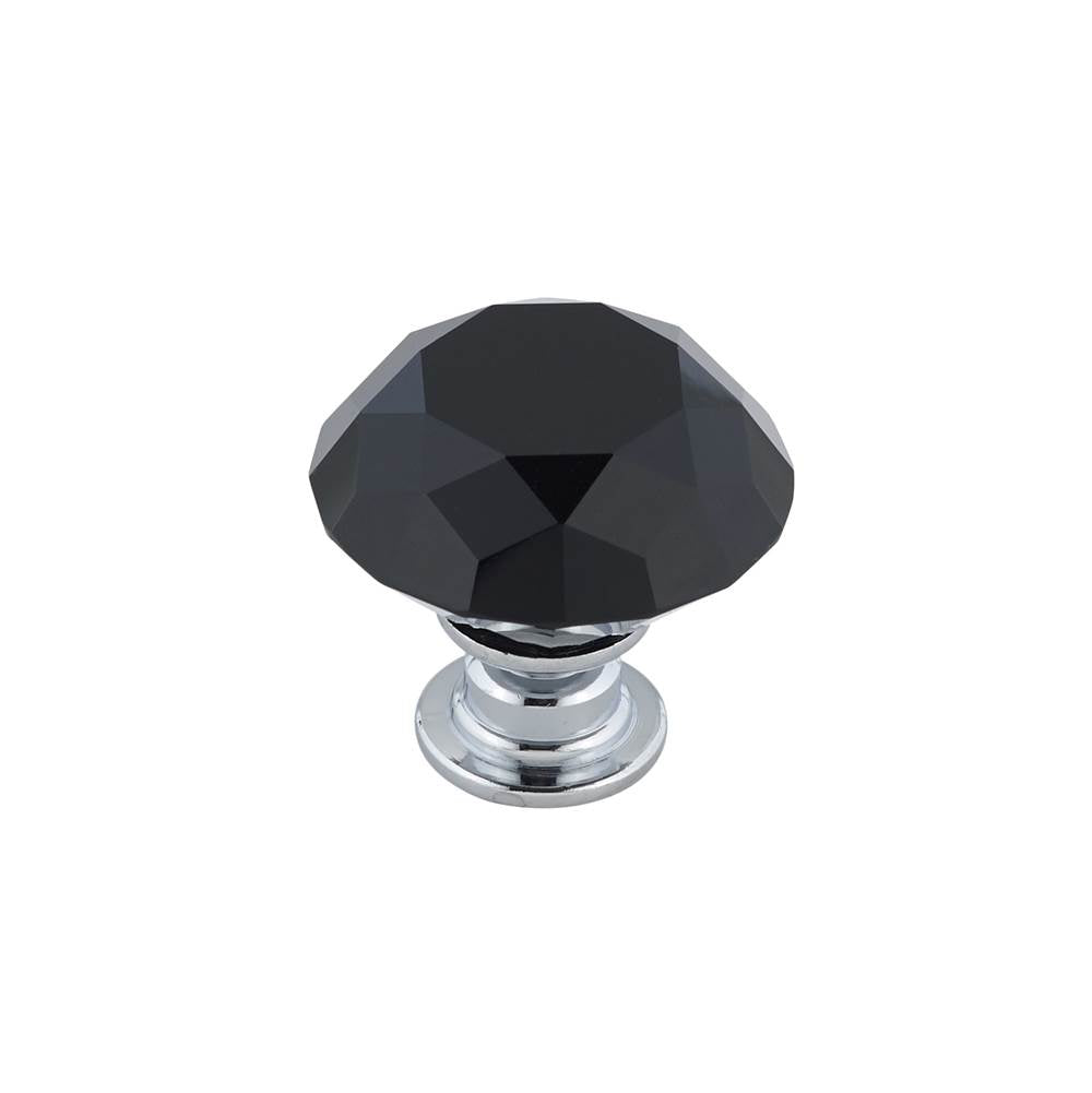Richelieu America - Contemporary Crystal Knob - 3030 - Chrome,Black