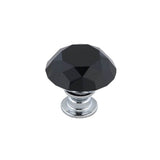 Richelieu America - Contemporary Crystal Knob - 3030 - Chrome,Black