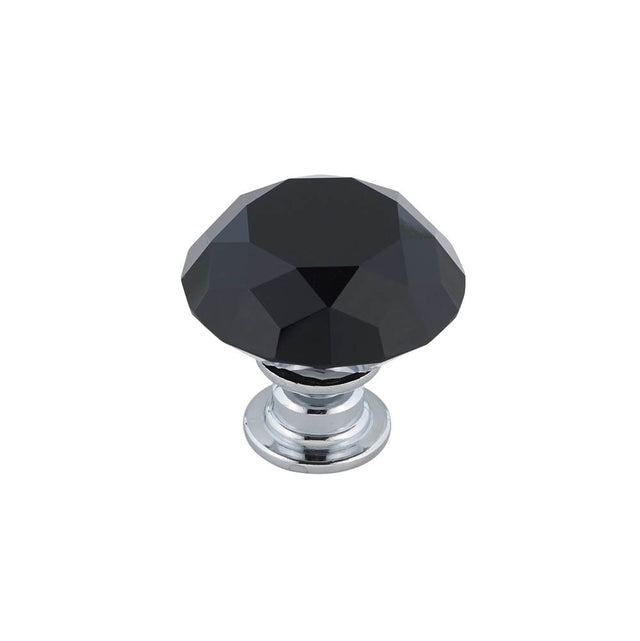 Richelieu America - Contemporary Crystal Knob - 3030 - Chrome,Black