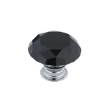Richelieu America - Contemporary Crystal Knob - 3030 - Chrome,Black