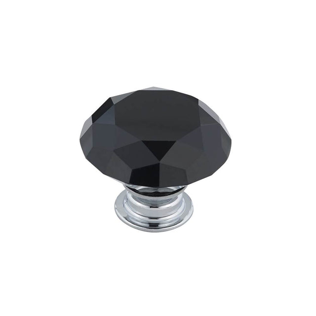 Richelieu America - Contemporary Crystal Knob - 3030 - Chrome,Black