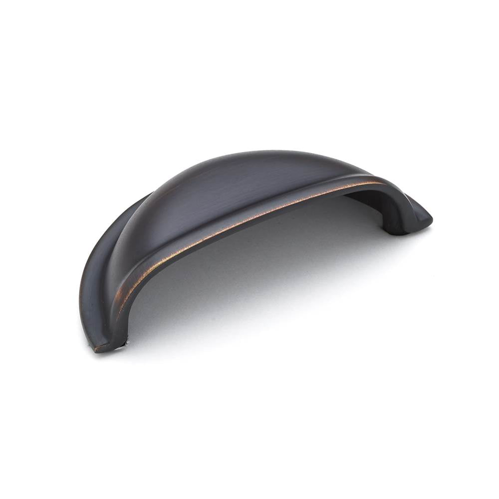Richelieu America - Traditional Brass Cup Pull - 3038 - Brushed Oil Rubbed Bronze